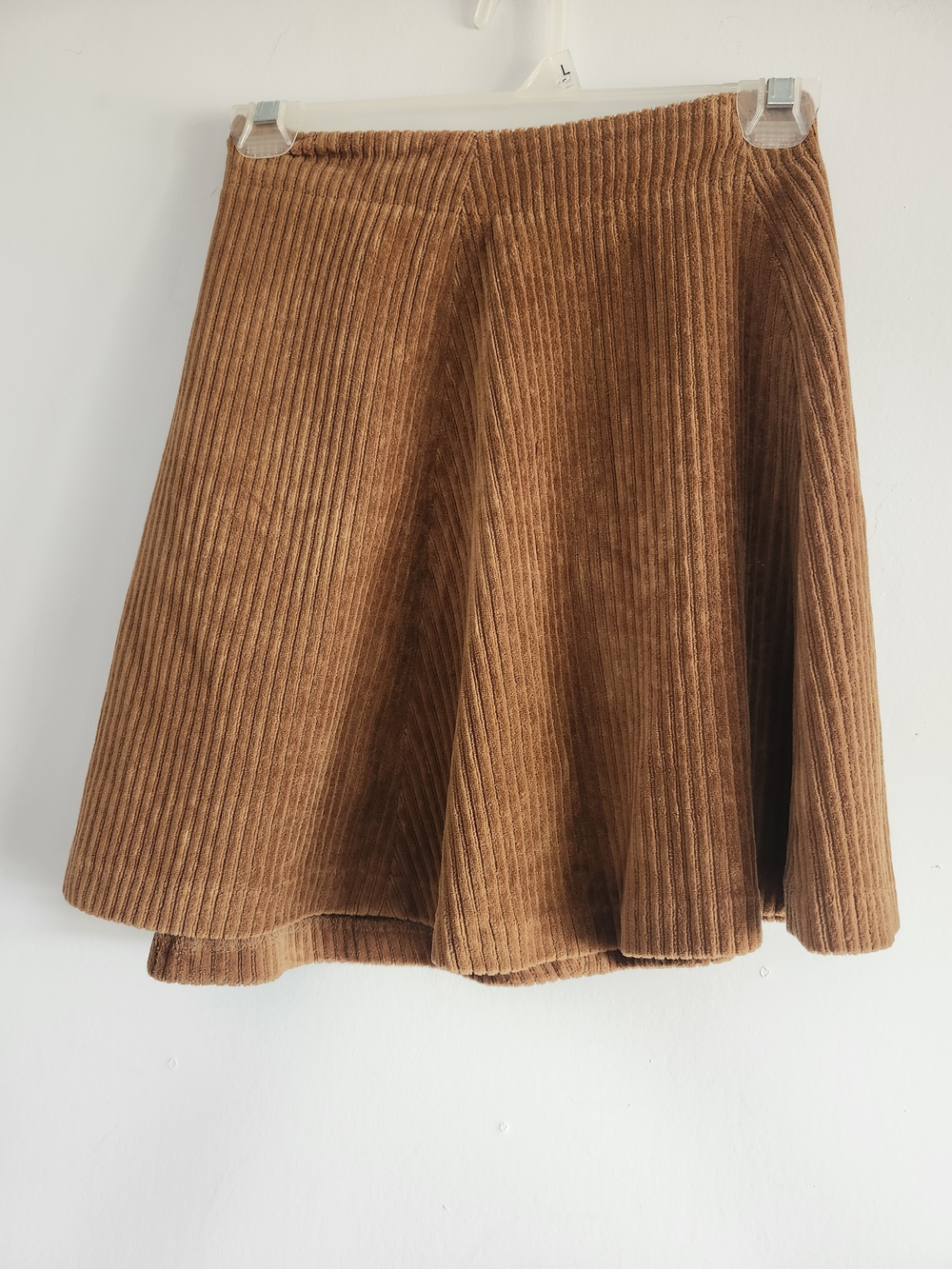 Twik by Simons Brown Corduroy Skirt XS | Organic Cotton Mini Skirt